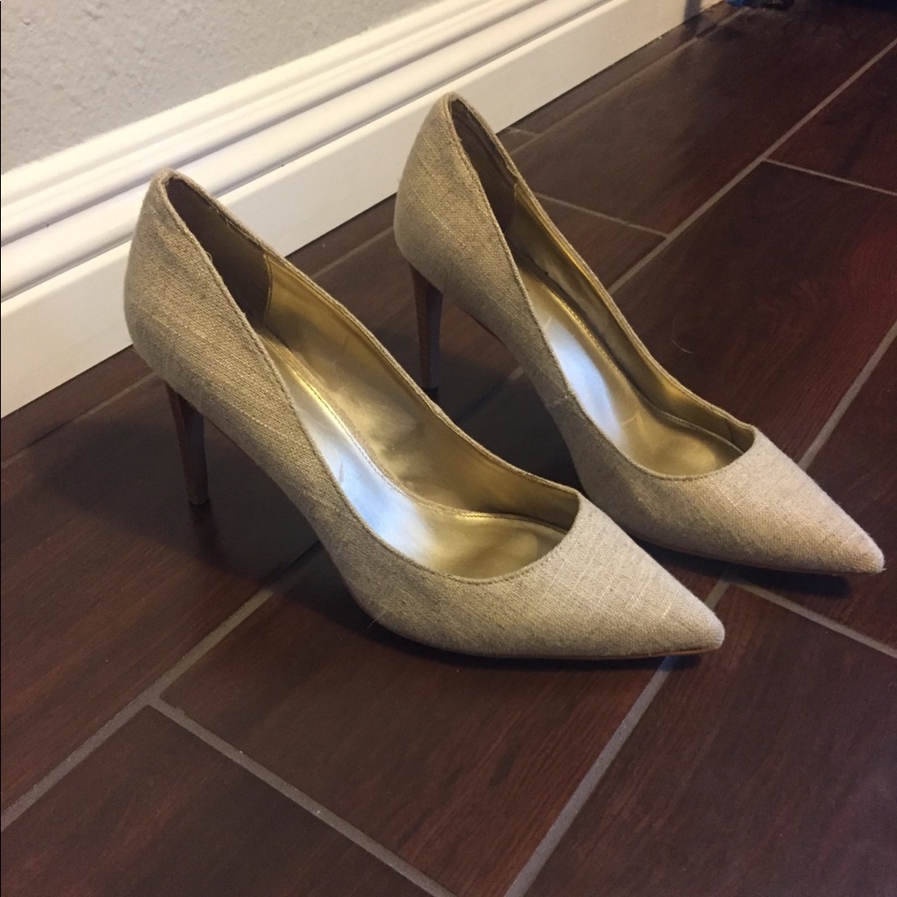 LOFT Linen High Heels